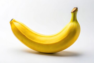 Wall Mural - Minimalist Cavendish Banana isolated on white background with clipping path
