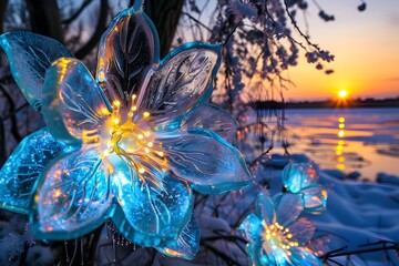 flower in water