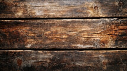 The texture of old brown wood. The background is made of old wood with texture. View from above