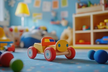 Colorful Playroom with Vibrant Toys and Accessories