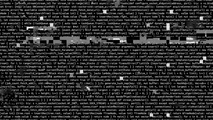 Conceptual java code of web page or javascript programming concept. Simulation of abstract software computer programming code.