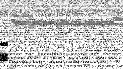 Conceptual java code of web page or javascript programming concept. Simulation of abstract software computer programming code.