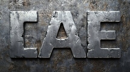 Iron text, metallic silver style editable text effect . 