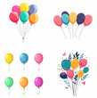 © shabanashoukat49 - Balloons isolated on white green balloons balloons sky balloons blue balloons confetti hot air