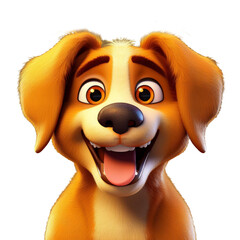 Wall Mural - 3d dog cartoon 