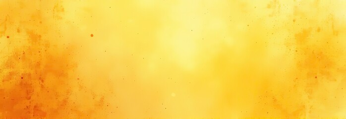 Wall Mural - Yellow orange background with texture and distressed vintage grunge and watercolor paint stains in elegant Christmas backdrop illustration 