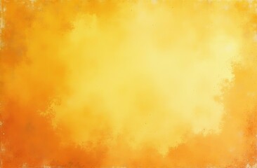 Wall Mural - Yellow orange background with texture and distressed vintage grunge and watercolor paint stains in elegant Christmas backdrop illustration 