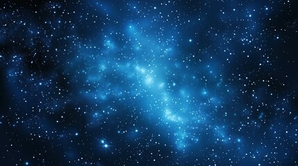 abstract dark space background featuring a beautiful blue night sky filled with stars and nebulae. t