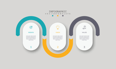 Poster - Mission,vision,values,graphic design template.eps 10 on white backgruond