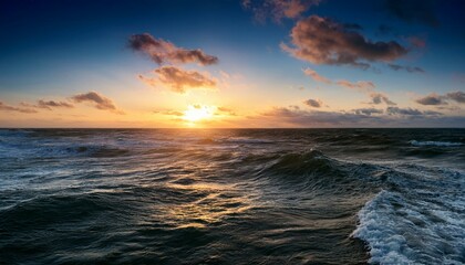 Wall Mural - sunset over the sea