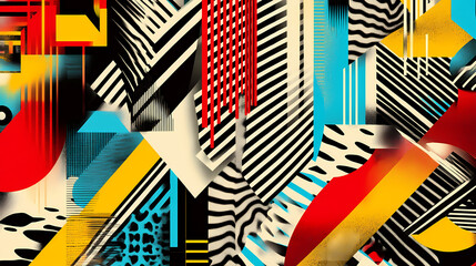 Wall Mural - background with stripes