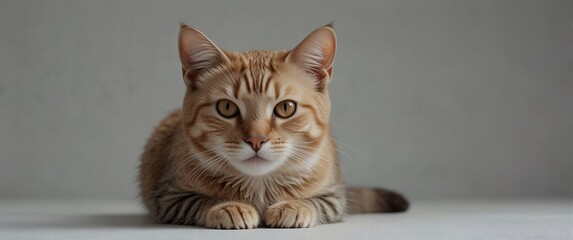 cat isolated against a clean white background, showcasing its transparent design and elegant shape