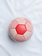 Japan national team background with ball and flag top view