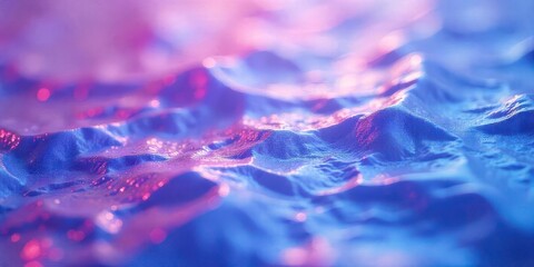 Wall Mural - Abstract Blue and Pink Textured Surface With Light Reflections