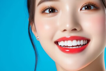 Poster - Hyper-realistic close-up of a customerâ€™s face, showing genuine joy and loyalty while using a favorite product