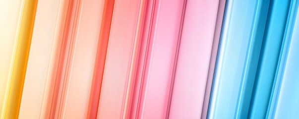 Poster - Vibrant Light Reflections with Rainbow Gradients - Vertical Line Background for Inspiring Visual Harmony and Creative Design