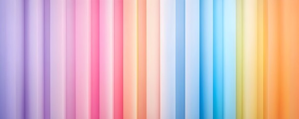 Poster - Vibrant Gradient Abstract Art - Lively Rainbow Shades with Vertical Lines for Modern Design Enthusiasts