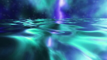 Poster - liquid abstract organic form, seamless loop animation 4k	

