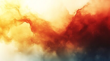 Fototapete - Rich streaks of orange, yellow, and red flow together in an abstract design, creating an energetic and visually stunning composition that evokes emotion.