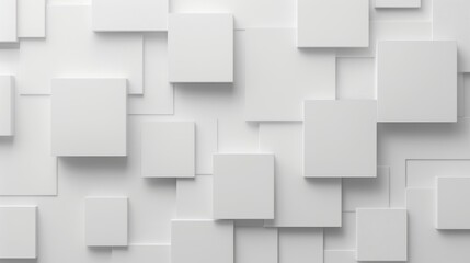 Sticker - Abstract White Squares Background