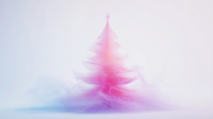 Aufkleber - Abstract colorful swirl resembling Christmas tree with vibrant motion blur. Holiday season art, festive colors, and modern artistic expression