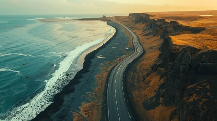 Poster - Icelandic Coastal Road