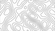 © Noor - Topographic map. Geographic mountain relief. Abstract lines background. Contour maps. Vector illustration, Modern design with White background with topographic wavy pattern