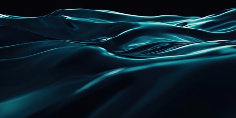 Canvas Print - Abstract Water Surface: Deep blue waves with glossy textures, ideal for backgrounds or digital design projects.