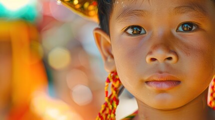 Poster - Young Girl with Intriguing Eyes