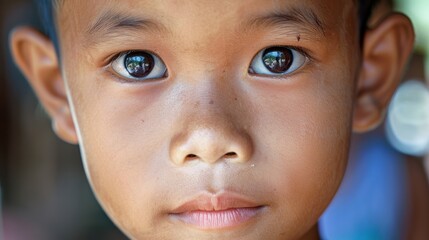 Poster - Close-up Portrait of a Young Girl