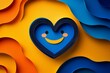 © Vera CHIS - Heart with a smiling face inside, surrounded by uplifting colors, representing emotional well-being.
