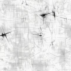 Poster - The surface displays an intricate interplay of white and black textures, featuring delicate linear patterns that create a visually striking and abstract composition, perfect for artistic inspiration.