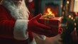© Pedro - Santa Claus greeting a person at their home