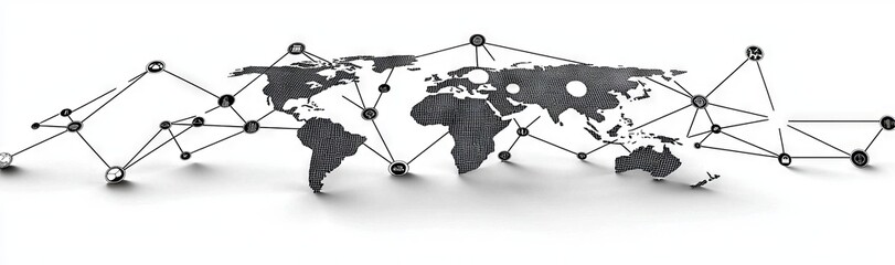 Poster - this set contains 30 outlined icons related to networks and the internet. linear icons with editable