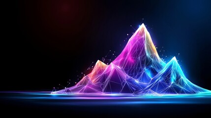 Aufkleber - backgrounds for technological processes, neural networks, digital data storage, particle flows, and 