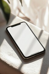Poster - Detailed realistic models of smartphones with transparent screens. Mockup collection of smartphones with transparent screens. Front view of the device. Illustration of a 3D mobile phone with shadows.