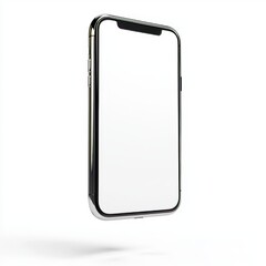 Poster - Isometric style photo of smartphone without background. Mockup template