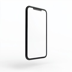 Poster - Photo of phone in isometric style without background. Template for mockup