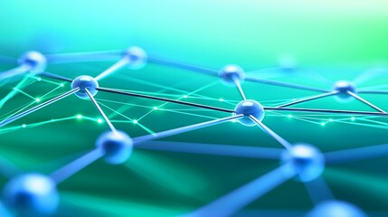 Poster - this is a simple network of blue lines and nodes that create abstract geometric shapes. a deep blue 