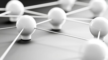 Poster - an abstract black surface with many interconnected pins.