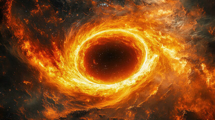 Wall Mural - a stunning spiral galaxy with bright, glowing arms radiating golden light and distant stars scattere