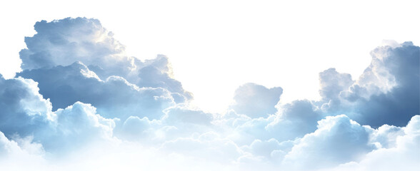 Canvas Print - png smooth blue warm clouds sunlight weather nature.