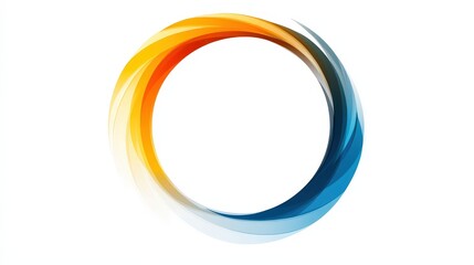 Poster - Vibrant Stretched Circle Design