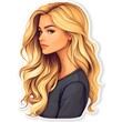 © Espresso - Stylish young woman with long blonde hair, showcasing a modern and artistic expression.