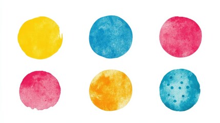 Poster - Colorful Circle Clipart Collection for Creative Projects