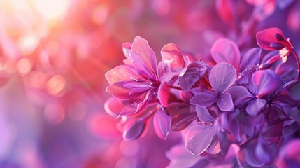 Wall Mural - vibrant purple blooms
