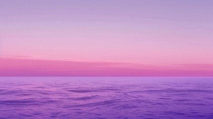 Sticker - Purple Sunset Over Ocean