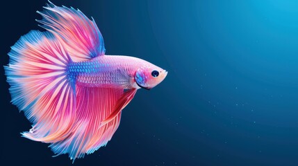 Vivid Betta fish flaunt a stunning silk tail, creating a colorful display in your aquarium. A true tropical gem