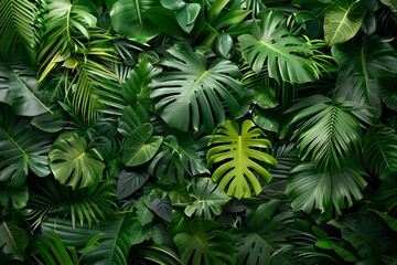  A close up of a bunch of green leaves
