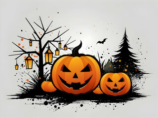 Funny abstract design for Halloween